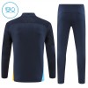 Olympique Marseille Training Sweatshirts Quarter-zip 2024-25 Marine Für Kinder